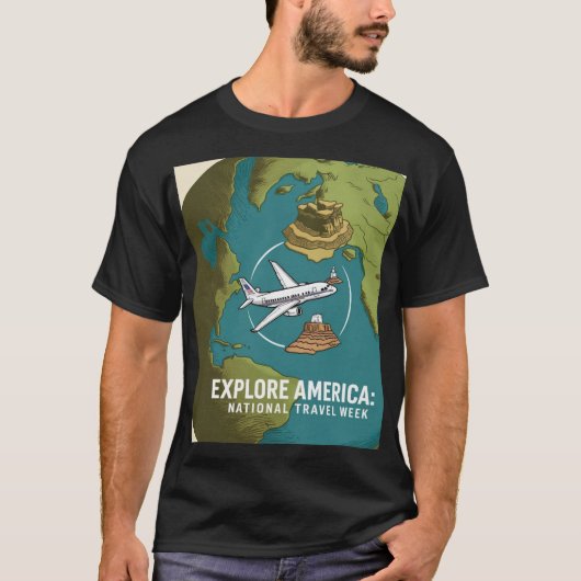 Ik hou van reizen T-shirt (Voorkant)