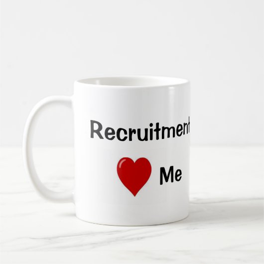 Ik hou van rekrutering... koffiemok (Links)