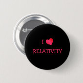 Ik hou van Relativiteit Ronde Button 5,7 Cm (Voorkant /achterkant)