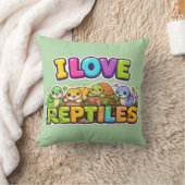 Ik Hou Van Reptielen Kussen Kussen (Deken)