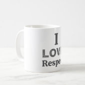 Ik hou van respect koffiemok (Voorkant links)