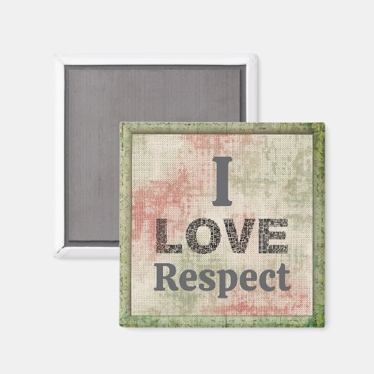 Ik hou van respect magneet (Voorkant / Achterkant)
