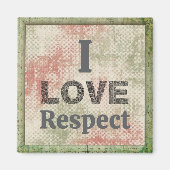 Ik hou van respect magneet (Voorkant)
