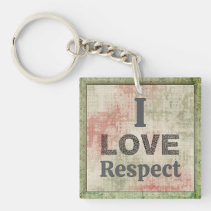 Ik hou van Respect Sleutelhanger