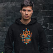 Ik hou van retro games -  gamer hoodie