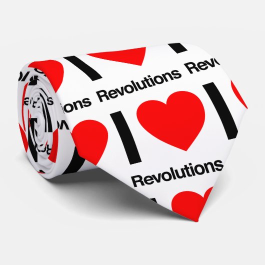 ik hou van revoluties stropdas (Opgerold)