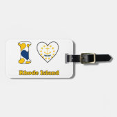 Ik hou van Rhode Island Bagagelabel (Voorkant horizontaal)