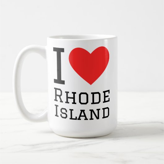 Ik hou van Rhode Island Koffiemok (Links)