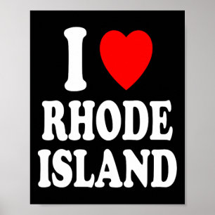 Ik hou van Rhode Island Reis Toerisme Vakantie Poster