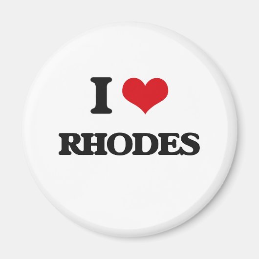 Ik hou van Rhodes Magneet (Voorkant)