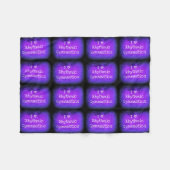 Ik hou van Rhythmic Gymnastics fleece deken (Voorkant (Horizontaal))