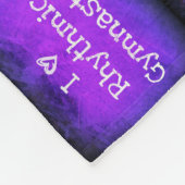 Ik hou van Rhythmic Gymnastics fleece deken (Hoek)