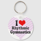 Ik hou van Rhythmic Gymnastiek Sleutelhanger (Voorkant)