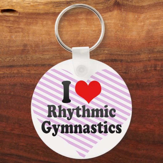 Ik hou van Rhythmic Gymnastiek Sleutelhanger (Voorkant)