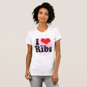 Ik hou van ribben t-shirt (Voorkant volledig)