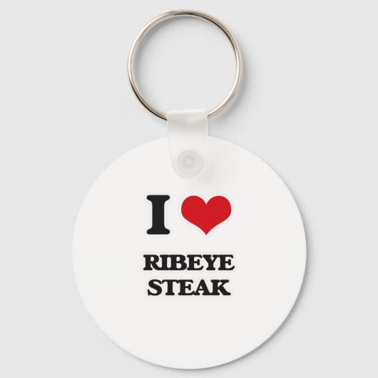 Ik hou van Ribeye Steak Sleutelhanger (Voorkant)