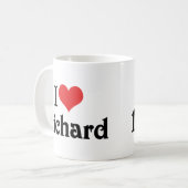 Ik hou van Richard Koffiemok (Voorkant links)