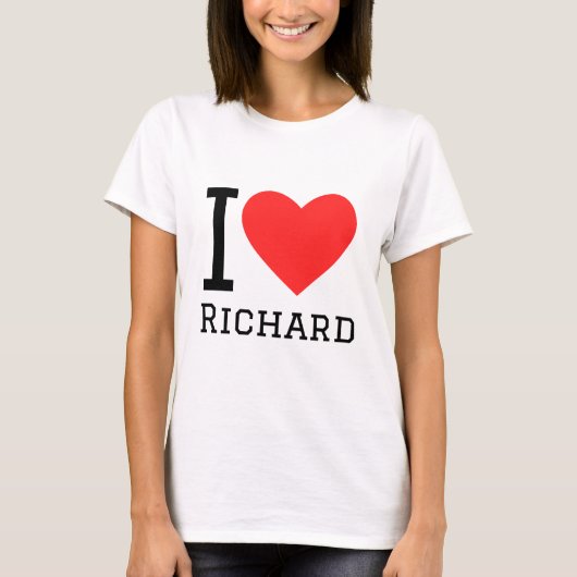 Ik hou van richard t-shirt (Voorkant)