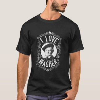 Ik hou van Richard Wagner Duitse componist T-shirt