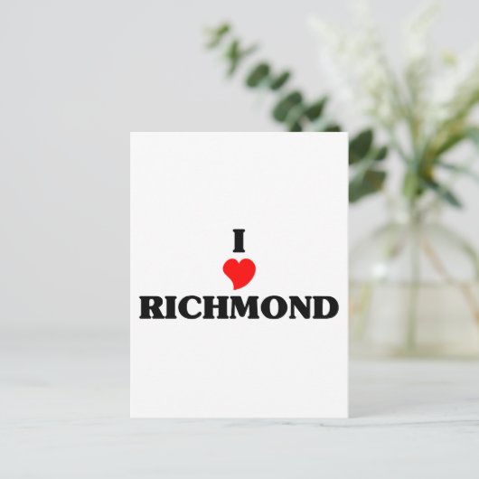 Ik hou van Richmond Briefkaart (Staand voorkant)