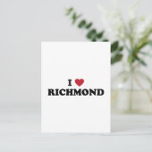 Ik hou van Richmond Virginia Briefkaart (Staand voorkant)
