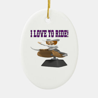 Ik hou van Ride 4 Keramisch Ornament