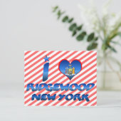 Ik hou van Ridgewood, New York Briefkaart (Staand voorkant)