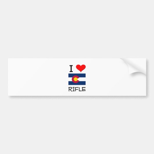 Ik hou van RIFLE Colorado Bumpersticker (Voorkant)