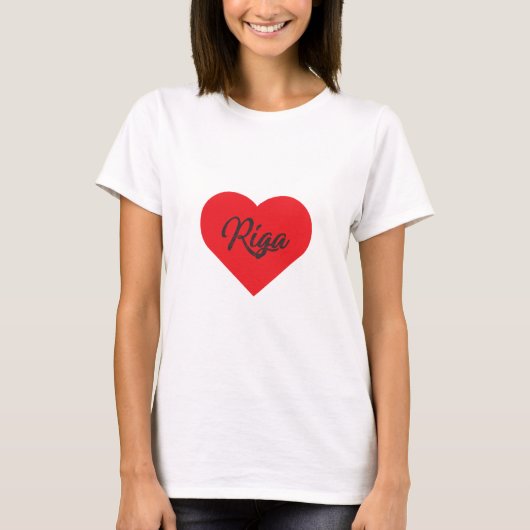 Ik hou van Riga - Letland T-shirt (Voorkant)
