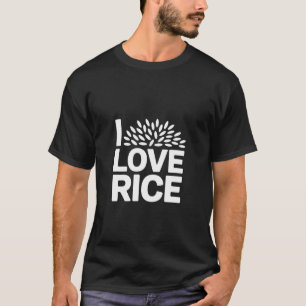 Ik hou van Rijst Enthousiast Statement T-shirt