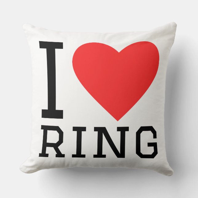 Ik hou van ring  kussen (Voorkant)
