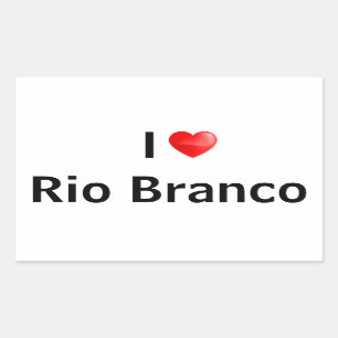 Ik hou van Rio Branco Rechthoekige Sticker