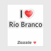 Ik hou van Rio Branco Sticker (Vel)