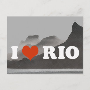 Ik hou van Rio de Janeiro ~ Brasil Briefkaart