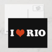 Ik hou van Rio de Janeiro Briefkaart (Voorkant / Achterkant)