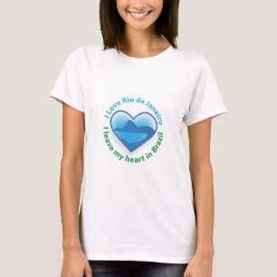 Ik hou van Rio de Janeiro - ik laat mijn hart acht T-shirt