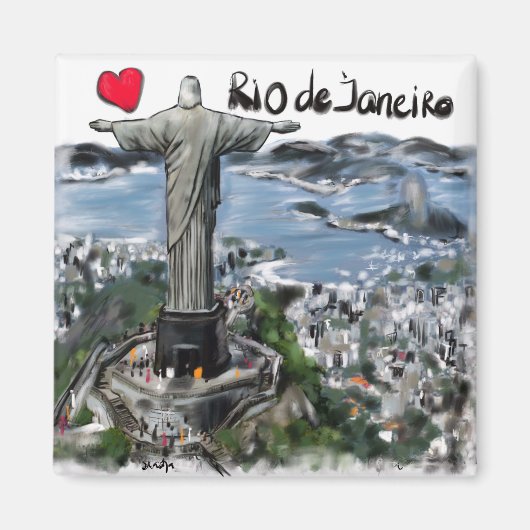 Ik hou van Rio de Janeiro Magneet (Voorkant)