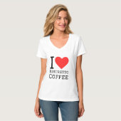 Ik hou van ristretto koffie t-shirt (Voorkant volledig)