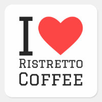 Ik hou van ristretto koffie