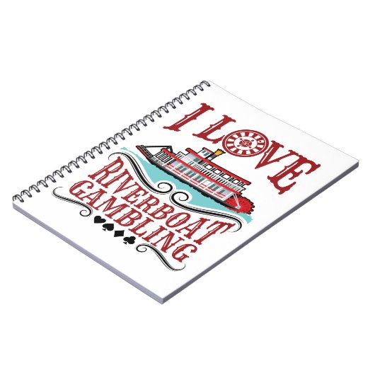 Ik hou van Riverboat Gambling Notitieboek (Linkerzijde)