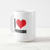 Ik hou van Riverside Koffiemok (Voorkant links)