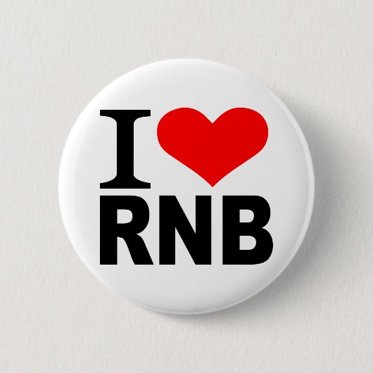 Ik hou van RnB Ronde Button 5,7 Cm (Voorkant)