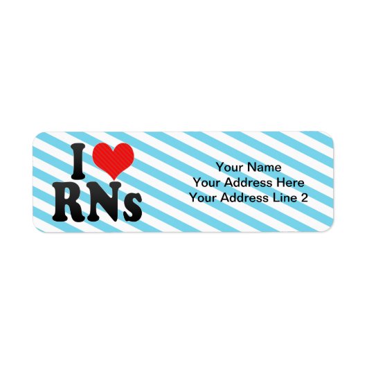 Ik hou van RN's Etiket (Voorkant)