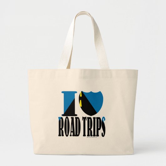 Ik hou van Roadtrips! Grote Tote Bag (Voorkant)
