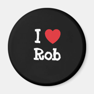 Ik hou van Rob hart aangepast aan maat Magneet