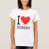 Ik hou van robert t-shirt (Voorkant)