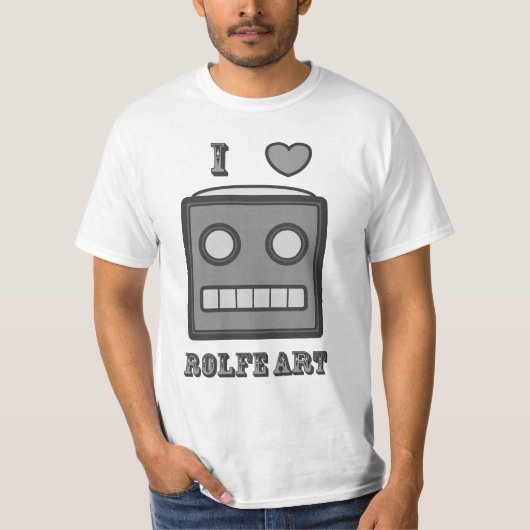 Ik hou van robot. t-shirt (Voorkant)