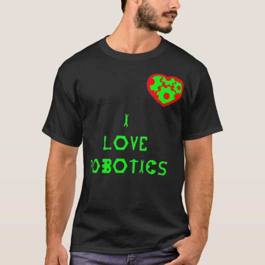 IK HOU VAN ROBOTICA HART T-SHIRT (Voorkant)