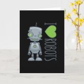 Ik hou van robots kaart (Gele Bloem)