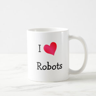 Ik hou van robots koffiemok